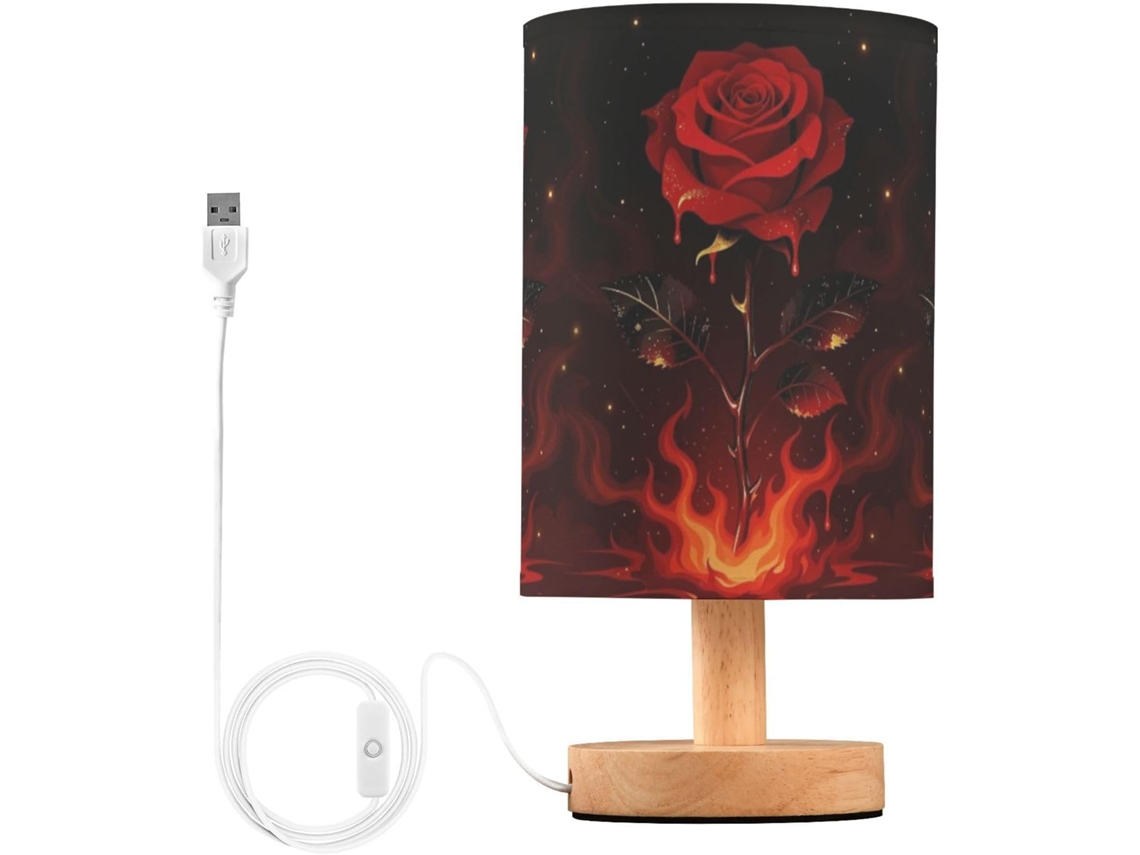 Abajur rosa com cabeceira iluminada para quarto infantil, biblioteca, abajur de mesa para meninas com suporte para bagagem