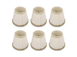Conjunto De 6 Pequenos Abajures Seguros, Macios, Fáceis Instalar, Modernos E Leves Para Luminárias Mesa Com Lâmpada E14.-aquaforge