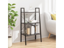 Vidaxl Estante De Pé 3 Prateleiras 56x35x108 Cm Preto