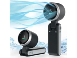 Ventilador Portátil Recarregável USB AQUAFORGE com 5 velocidades, bateria de 3600mah, preto