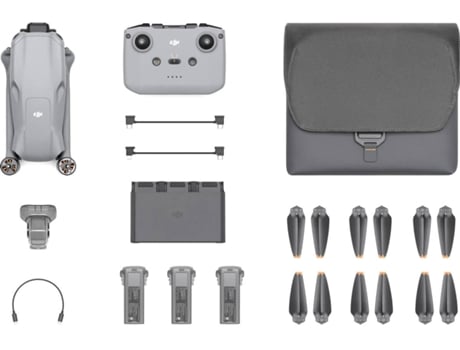 Drone Dji Air 3 Combo Rc N2 Yemaesre (4k Autonomia Até 46 Min Cinzento)