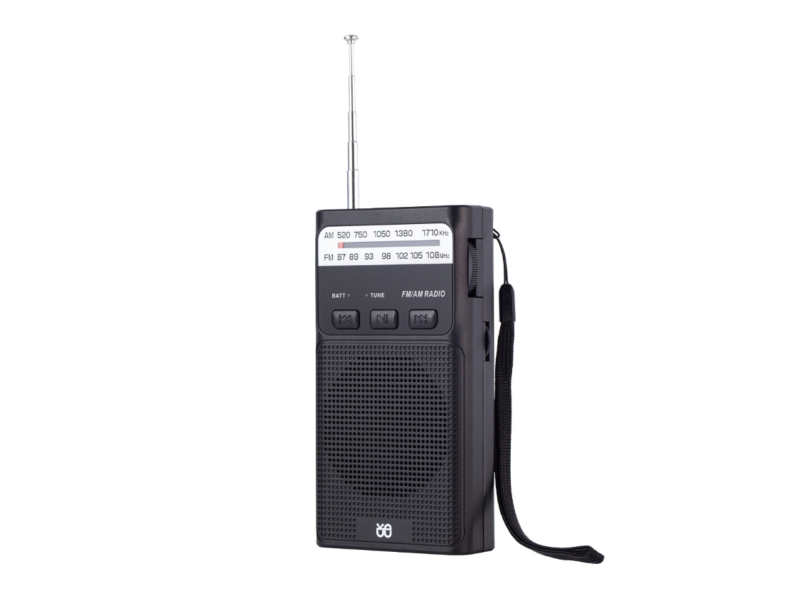Rádio Portátil, Rádio De Bolso Analógico Fm/am Recarregável Com Lanterna.