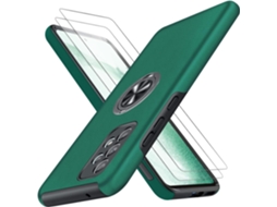 Capa Anel Invisível para Samsung Galaxy A53 5G HONGWE. Vidro Temperado Magnética com Anel de Suporte