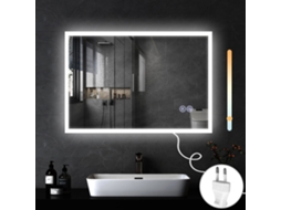 Espelho Led Nttlife Com Luz E Ecrã Táctil 100x60cm Nettlife