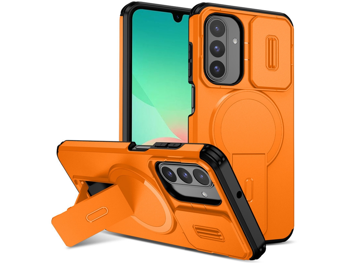 Capa Hibbent Protetora Magnética Para Samsung Galaxy A57 (laranja)