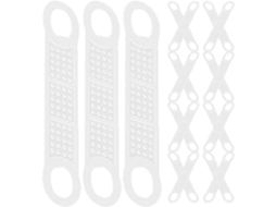 Minkissy 60 Peças Tiras De Silicone Antiderrapantes Para Cabides, Acessórios Práticos E Antiderrapantes Para Guarda