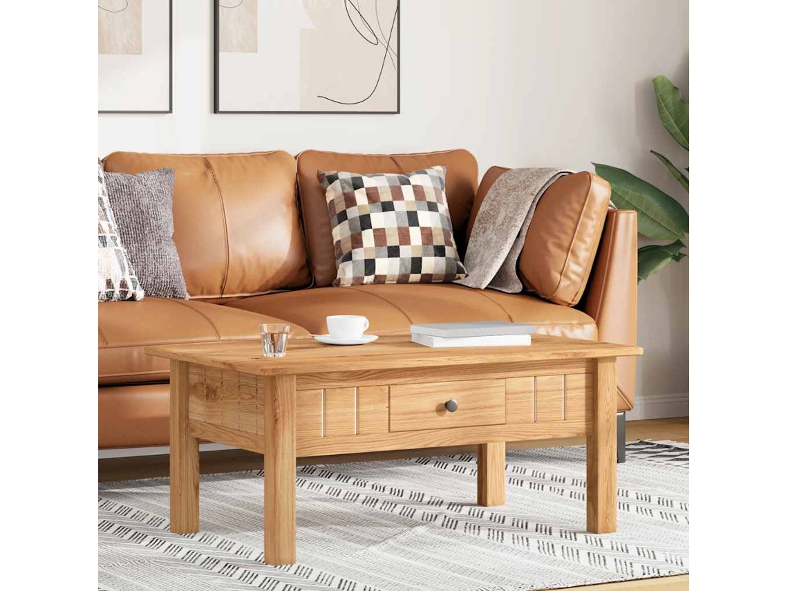Vidaxl Mesa De Centro 100x60x43,5 Cm Pinho Maciço Panama