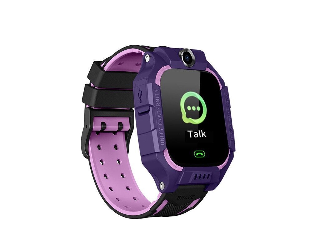 Relógio Inteligente Infantilrelógio Com Câmera De Celular Simcartão Gps Sosrelógio De Presente À Prova Dágua Roxo SUNNY SPACES