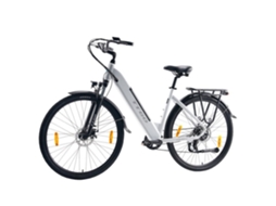 Bicicleta Elétrica Adulta 250 W Bateria 36 V 20 Ah Branca Pneus 27,5 Pol. TTGO