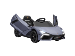 Carro Elétrico Para Crianças De 3-5 Anos, Condução Suave, Com Controlo Remoto, Com Buzina, Plástico E Metal, Cinzento