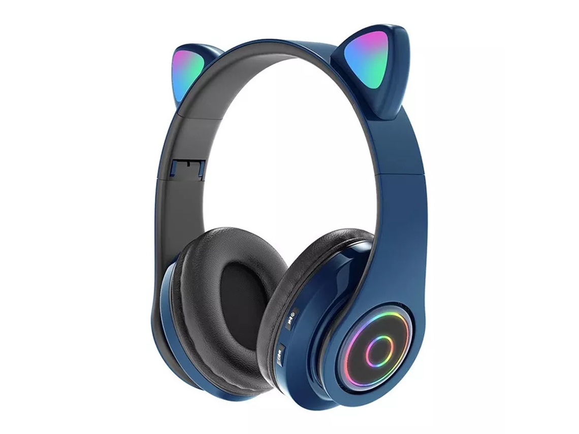 Fones De Ouvido Infantis, Bluetooth 5.0, Microfone Inteligente Com Cancelamento De Ruído, Azul