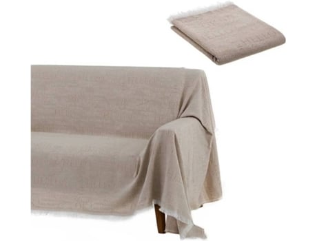 Colcha UNIMASA Multiusos Message Bege (180 x 290 cm)