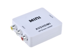Adaptador Av Para Hdmi 1080p Compatível Com Ntsc/pal Brilvibera (3x Rca)