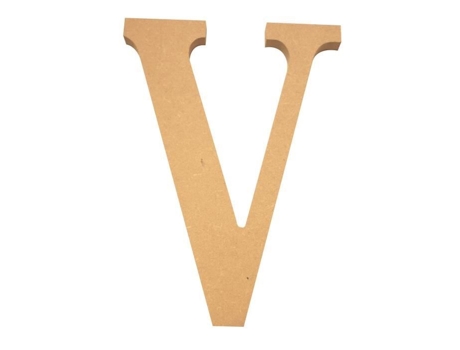 Letra V Mdf - Altura 220 mm