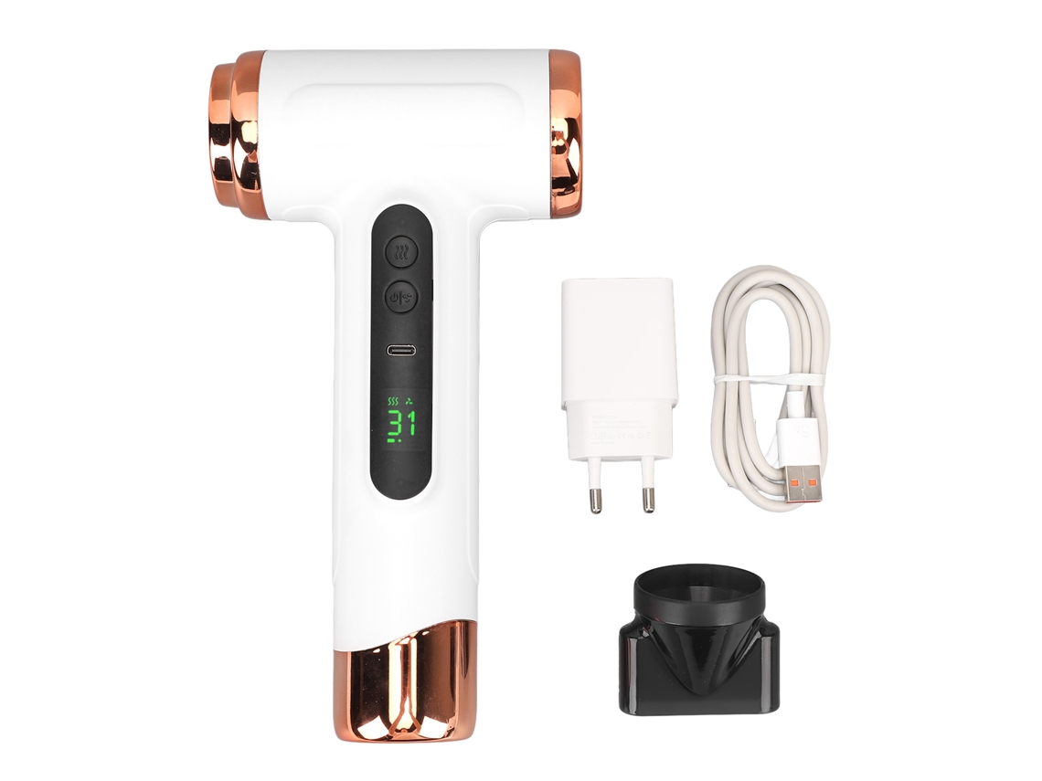 Secador De Cabelo Sem Fio 200w Quente/frio Branco