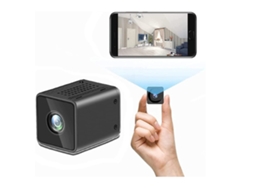 Minicâmera espiã Wi-Fi 1080p com visão noturna e detecção de movimento. Ideal para uso em casa, no carro e em apartamentos. Bestvite (preto).