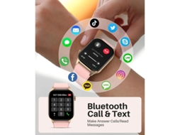 Smartwatch 2,04 polegadas True Infrared Monitoramento de oxigênio no sangue Tecido amoled Monitoramento de saúde à prova d'água Yizhood