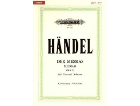 Livro MESSIAH ENGLISH GERMAN VOCAL de GEORGE FRIDE HANDEL (Inglês)