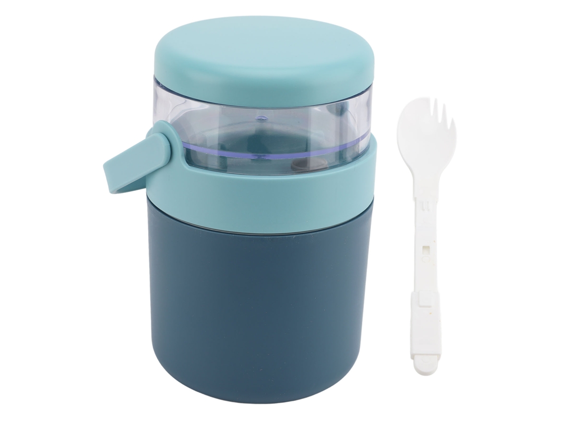 Pote Térmico Isolado Inoxidável Anti vazamento com Recipiente Superior | S/MARCA