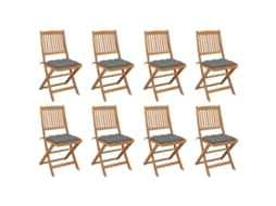 Folding Chair, Folding Chairs Vidaxl Cinzeto Madeira (n/a)