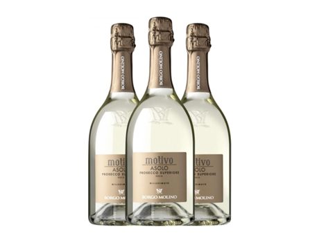 Espumante BORGO MOLINO Motivo Spumante Glera Brut Prosecco (0.75 L - 3 Unidades)