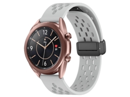 Pulseira De Silicone Dobrável De 20 Mm Com Fecho Magnético