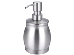 Dispenser de sabonete em aço inox 390ml LINJOU para cozinha e banheiro