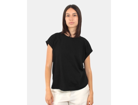 T-shirt De Mulher Jijil Poliéster Preto (46)