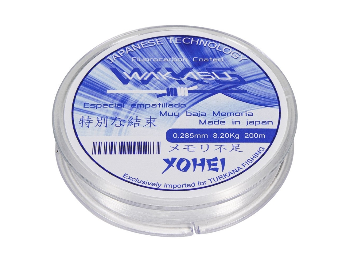 Monofilamento Yohei Fluoro Coated 200 M Transparente 0.245 Mmwakasu