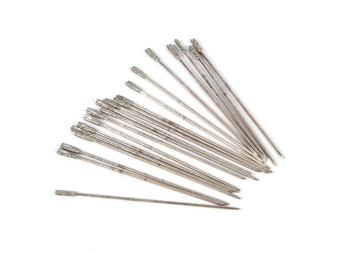 Brocas de jade polimento (20 unidades por embalagem, especificação de 1,0 mm)