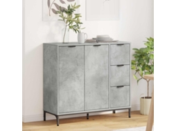 Vidaxl Buffet Cinzento 89,5 X 33 X 82 Cm Derivados De Madeira