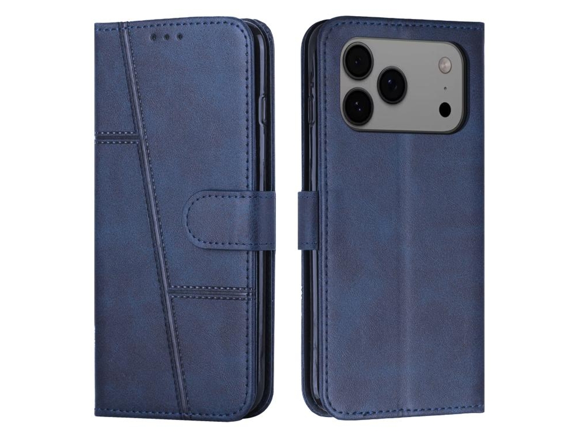 Capa Para Iphone 17 Pro Max Em Couro De Bezerro Com Fivela