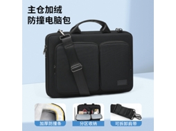 Bolsa De Ombro Para Laptop Mysterious Black 15,6 Polegadas Yunzii (com Alça De Ombro)