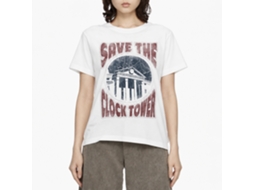 Rockinstone Back To The Future Movie Saves The Day White Adult T-shirt Size:l