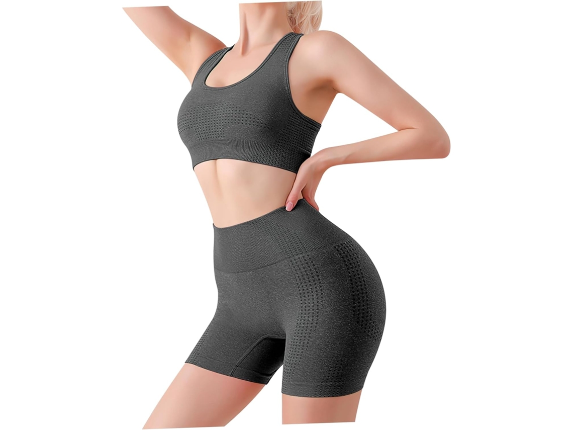 Conjunto De Roupa De Ioga Feminina, Confortável, Composto Por Shorts E Regata.