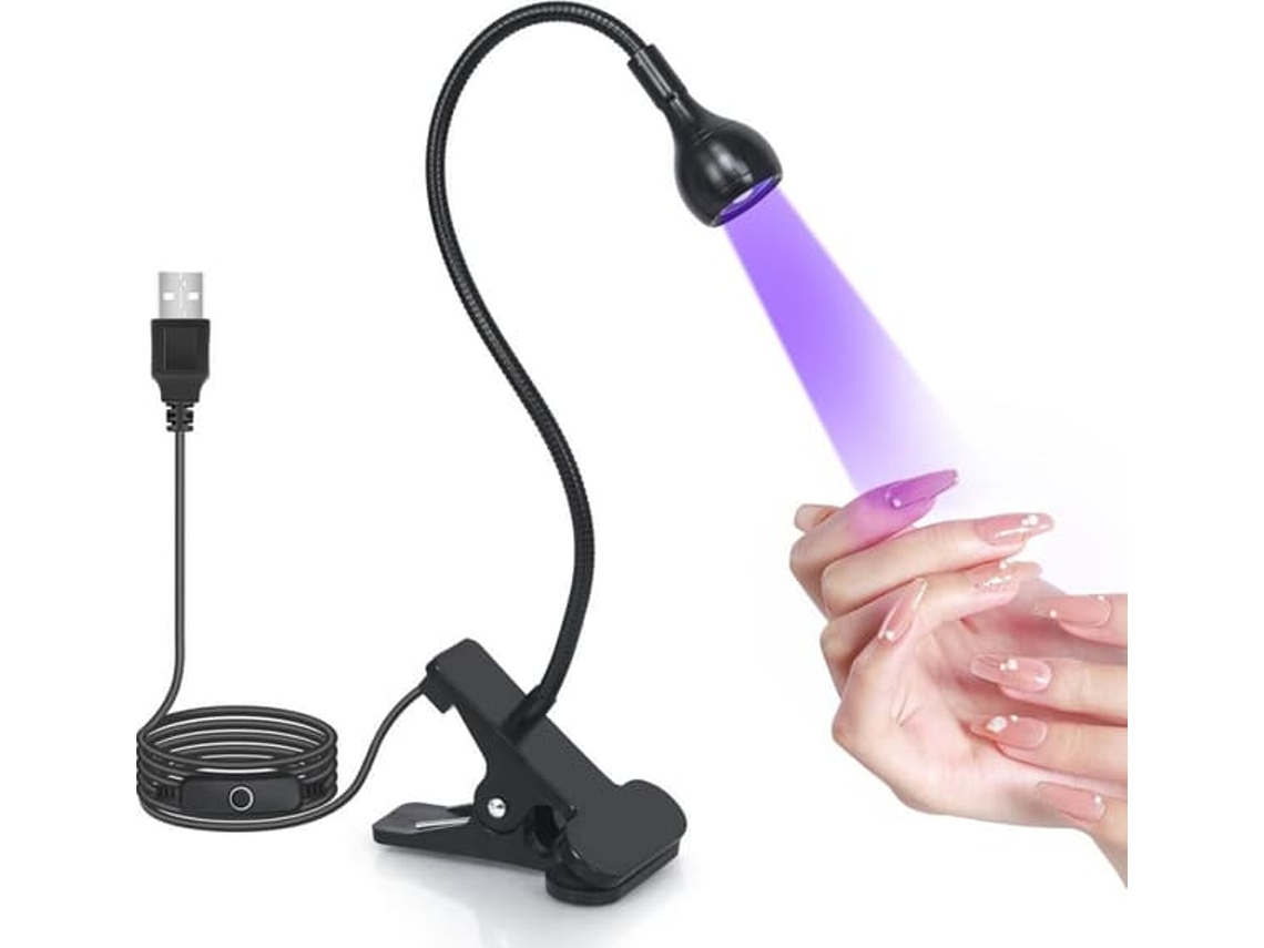 Lâmpada Uv - Lâmpada Para Unhas - Lâmpada Led Com Haste Flexível Para Secagem Rápida - 3w