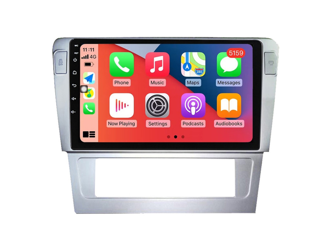 Auto Rádio Carro Bluetooth Autoradio 8GB RAM 128G ROM CarPlay Navegação GPS Ecrã Táctil RoverOne para Volkswagen Passat B7  