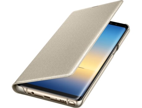 Capa SAMSUNG Galaxy Note 8 LED View Dourado | Worten.pt