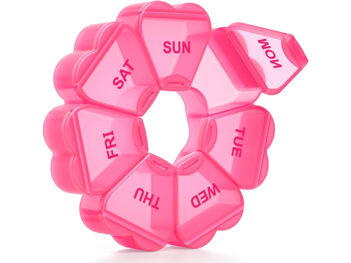 Elysve Organizador Comprimidos 5 X 5 X 1 Polegadas, 1,3 X 1,2 X 0,9 Polegadas, 1 Polegadas, Em Plástico Resistente, Portátil, Uso Diário
