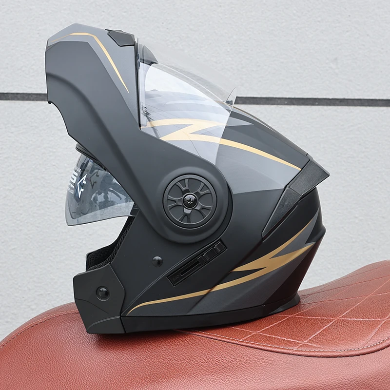 Capacete Modular Flip-up Com Certificação (m)dot, Unissex, Feito De Material Abs.