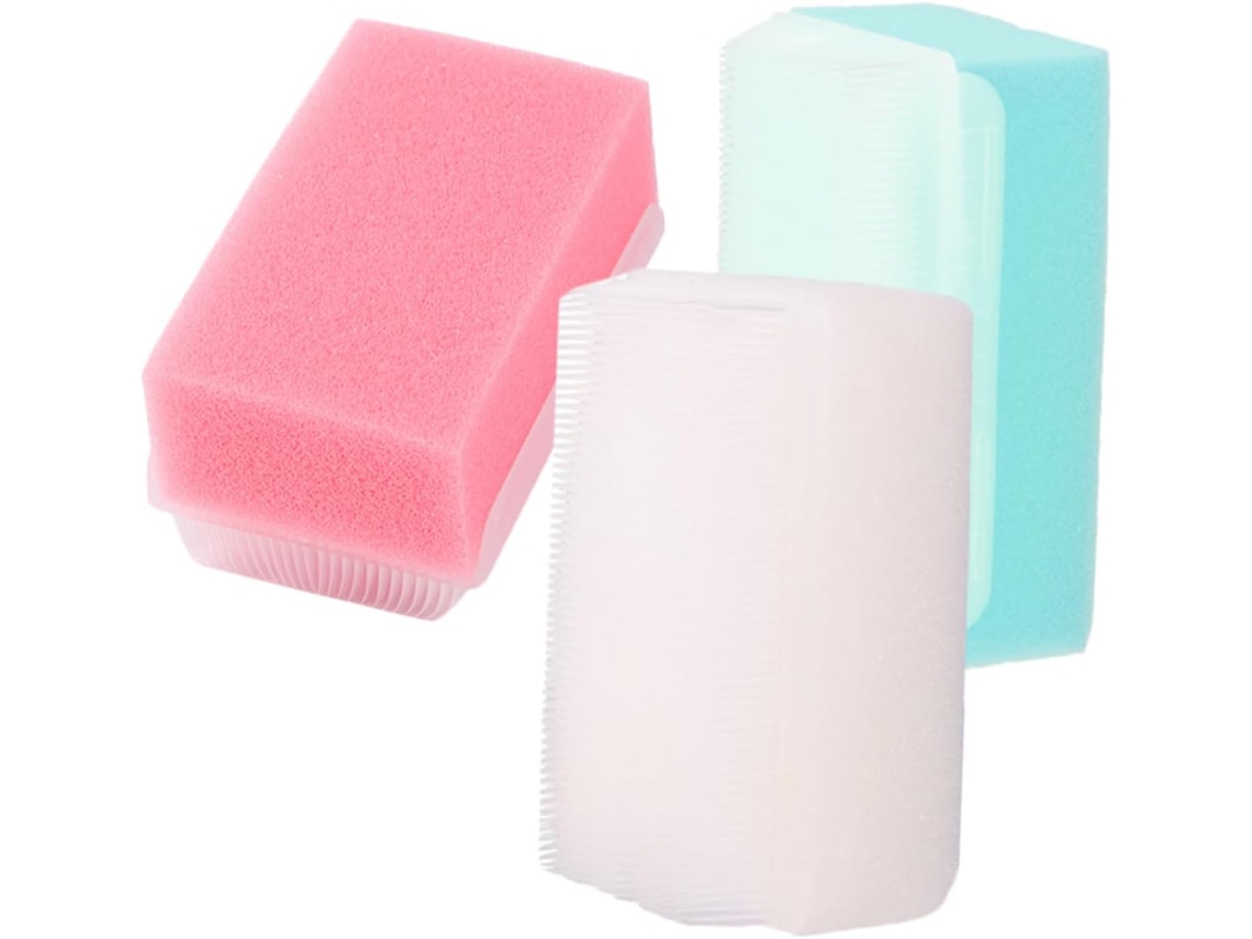 Conjunto De 3 Escovas Banho E Esponja Vicasky, Escova De Limpeza Suave Para O Corpo Com Esfoliação Capilar