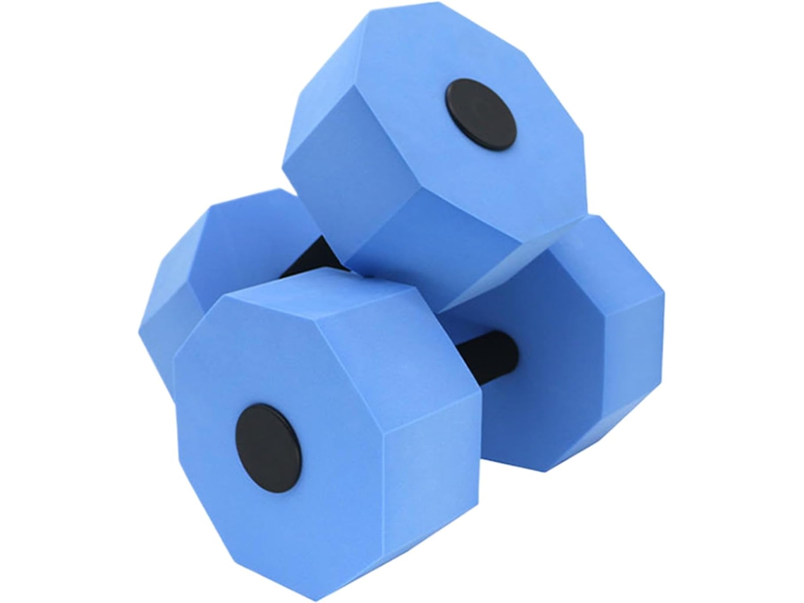 Halteres Aquáticos, Pesos Leves para Piscina, Equipamento de Fitness com Cabo X 15cm Resistente S/MARCA