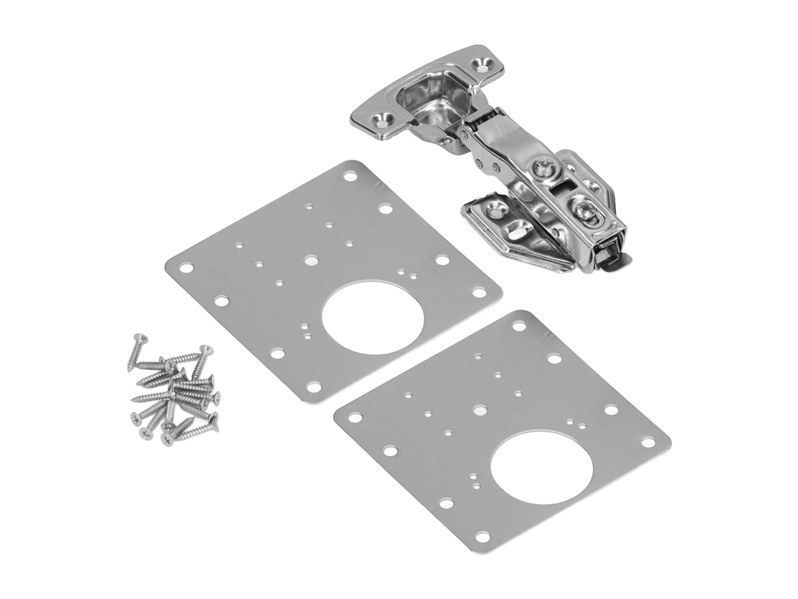 Laxiscreed Conjunto De Reparo Para Portas De Armário Em Aço Inoxidável