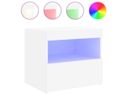 Bedside Cabinet, Bedside Cabinets Vidaxl Branco Madeira Processada (n/a)