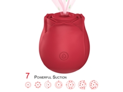Vibrador de Massagem de Sucção Rosa Multifrequência para Mulheres Rosa YIZHOOD