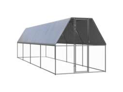 Vidaxl Galinheiro De Exterior 2x8x2 M Aço Galvanizado