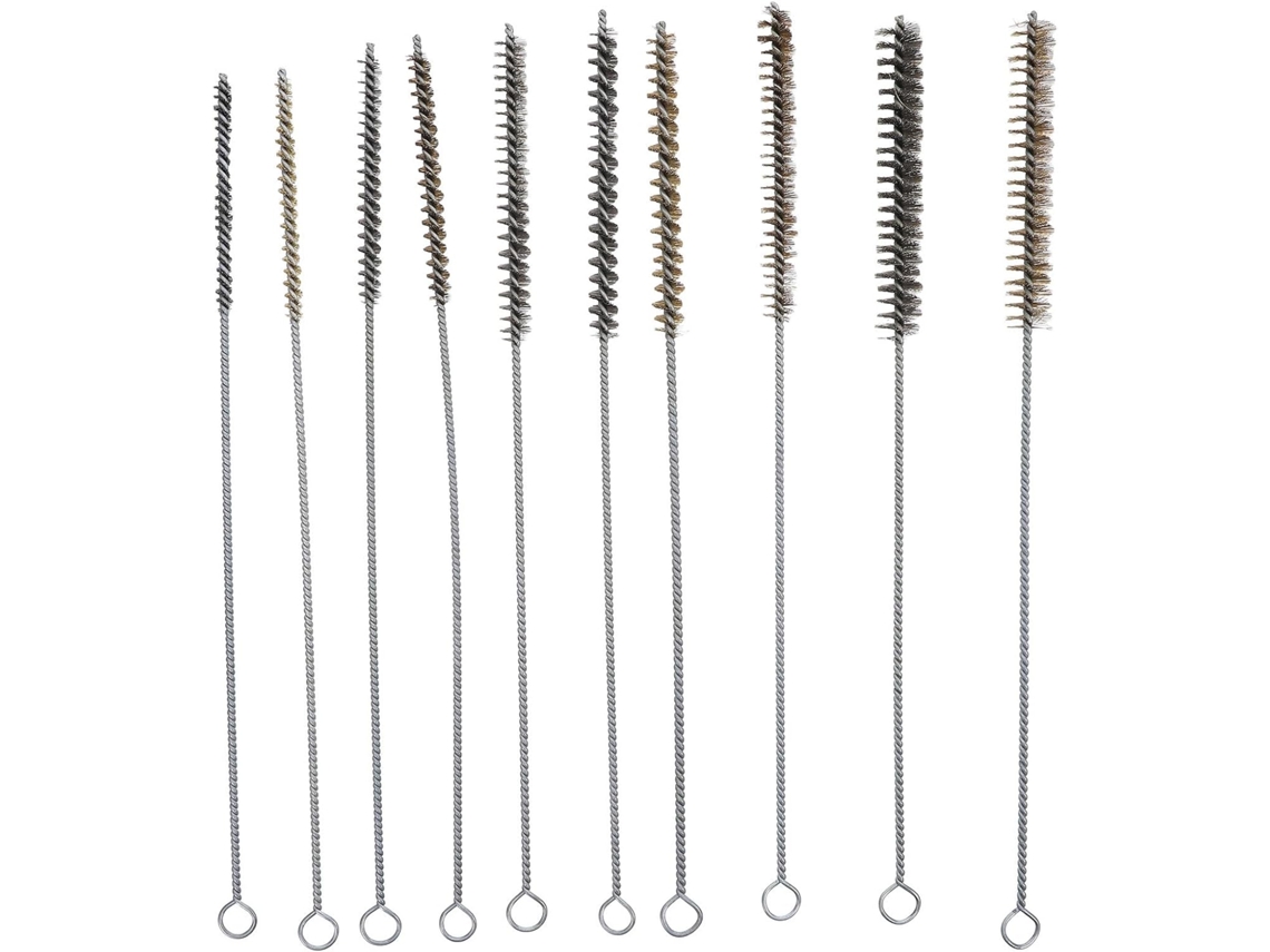Escovas De Aço Inoxidável Zerodeko, Conjunto De 10 Unidades, Com 30cm De Comprimento, Para Limpeza De Tubos Cobre