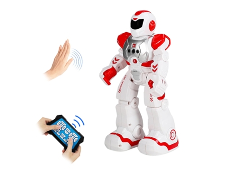 Robô Inteligente para Crianças com Controle Remoto e Sensor de Gestos CHRUI Vermelho