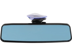 Espelho Retrovisor Interno De Carro Grande Angular Em Plástico Com Suporte De Ventosa, Fácil Instalação.