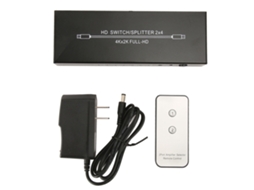 Divisor de Interface Mali 2x4 4kx2k 60hz com Controle Remoto